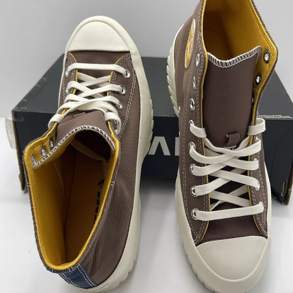 Converse Men’s High-Top Platform Sneakers A03808C CTAS LUGGED 2.0 HI SQUIRREL FR